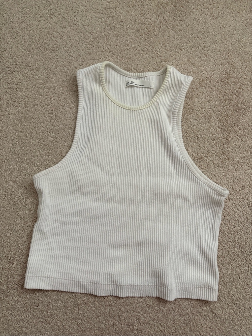 Oak and Fort Ribbed Crop Tank